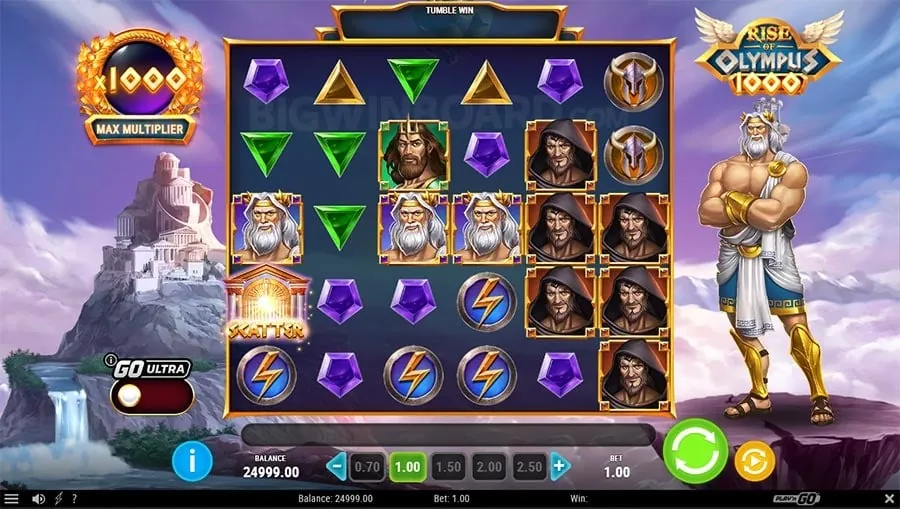 Vibrant slot machine screen with winning symbols at jili77 Casino